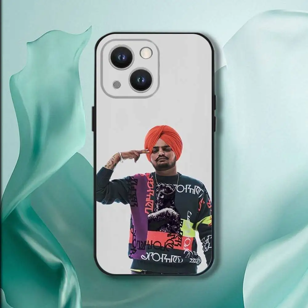 Funda de teléfono Rapper S-Sidhu Moose Walas para iPhone 17,16,15,14,13,12,11,Pro,XS,Max,XR,Plus,E,SE4,Mini funda blanda negra
