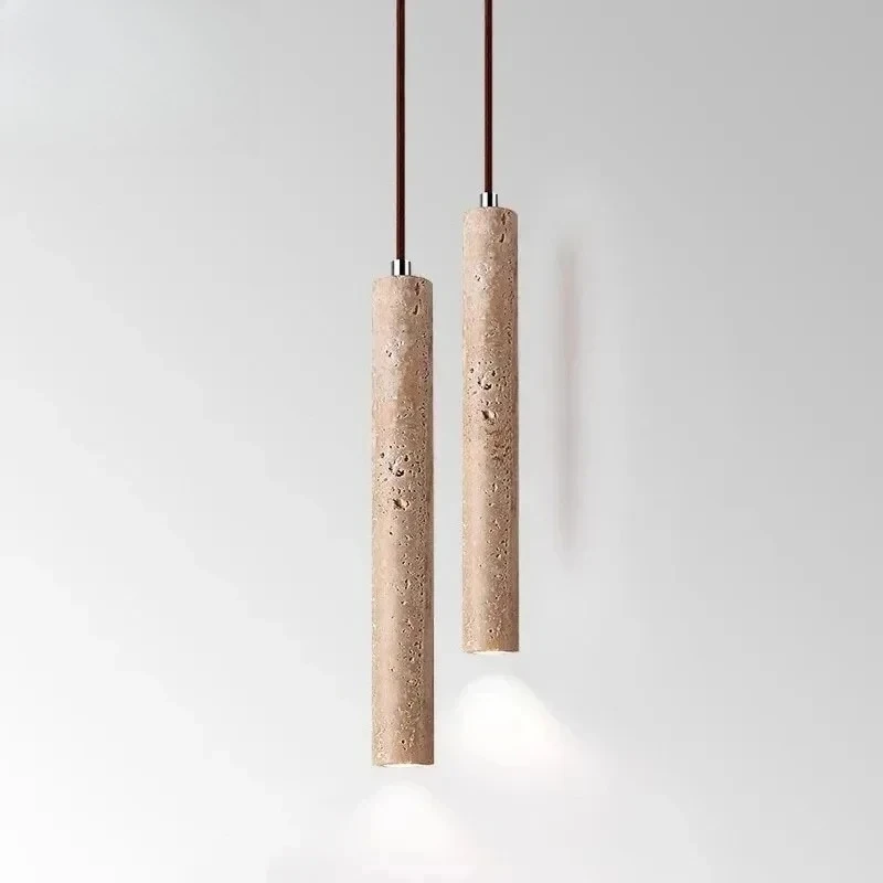 Japanese Style Pendant Light  Bedroom Bedside Chandelier Nordic Style Homestay Cream LED 2 Heads Pendant Light