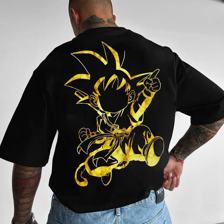 للجنسين لعبة دراغون بول Z جوكو أنيمي الجرافيك تي شيرت الرجال النساء قصيرة الأكمام المحملة الشارع الشهير الصيف المتضخم ملابس علوية غير رسمية Y2k الملابس #4