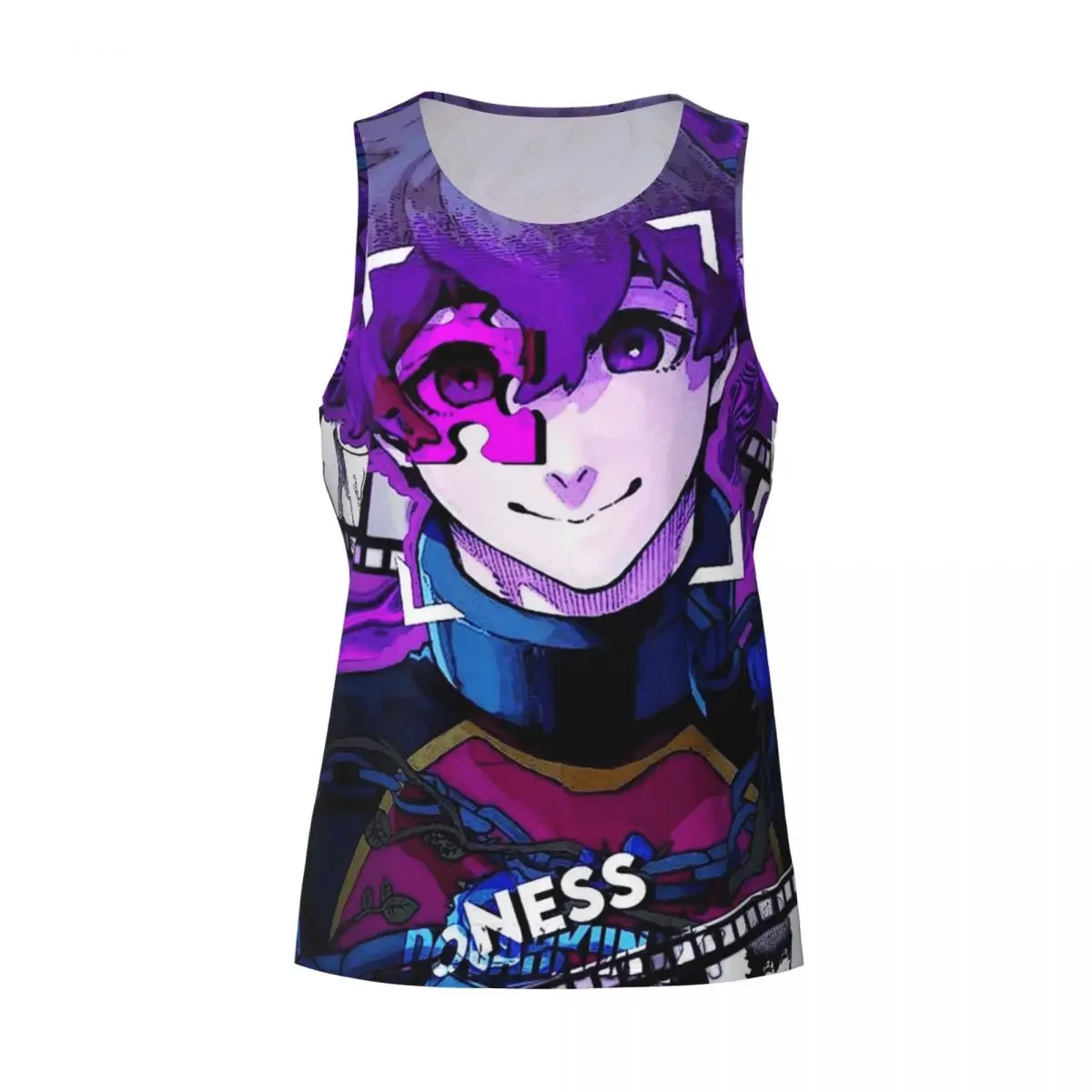 Quick Dry Anime BLUE LOCK Gym Tank Muscle Sleeveless Shirt Bodybuilding Breathable Vest