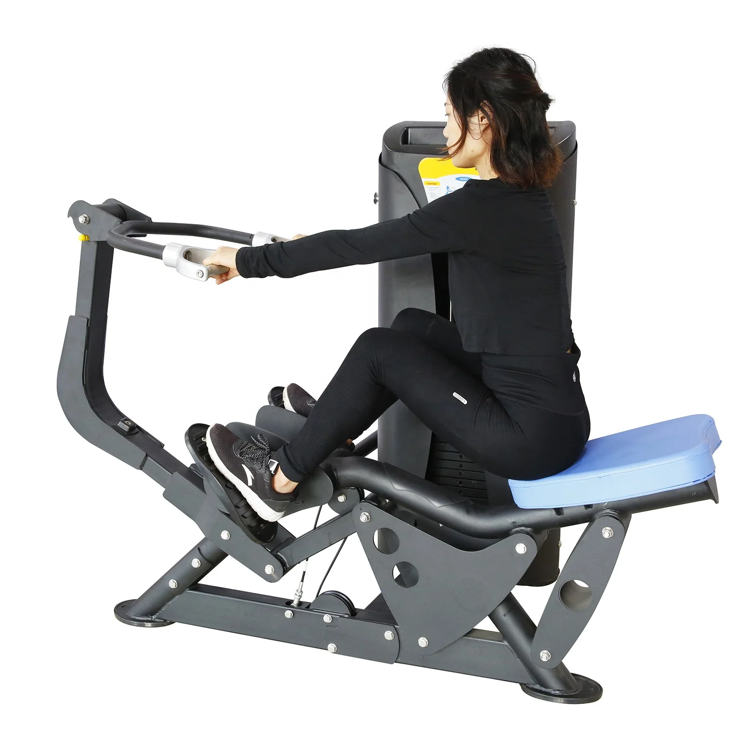 

Professional Gym Trainer Seated Rower Machine/Rowing Machine Aluminum Handle for Indoor Fitness Exercise & Body Use Plug Type CN