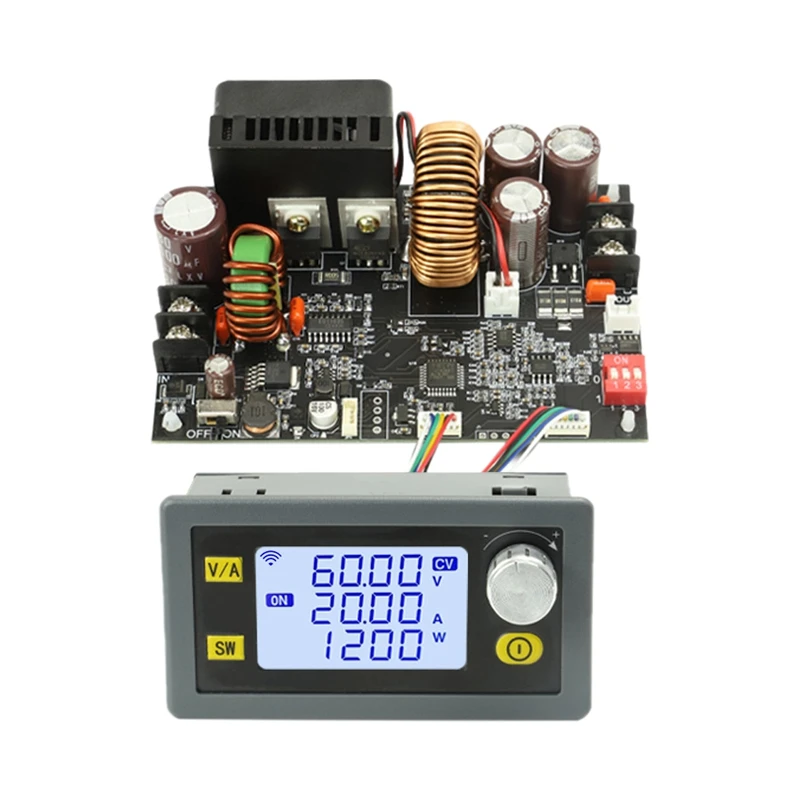 1200W DC CNC Antihypertensieve Boost Converter 6-70V Verstelbare Voeding Ingang Constante Spanning Solar Oplaadmodule