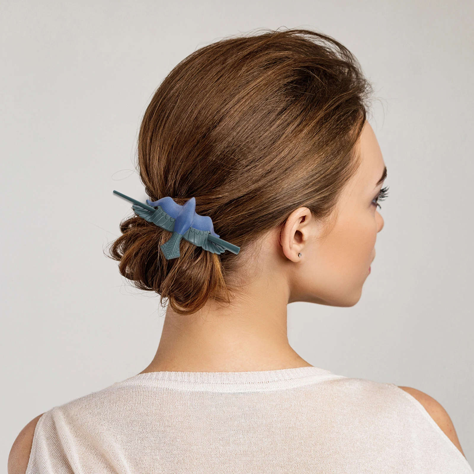 

Cuff Clip Barrette Stick Knot Chignon Maker Vintage Hairpin Bun Holder Slider Tool Medium Thick Hair Party
