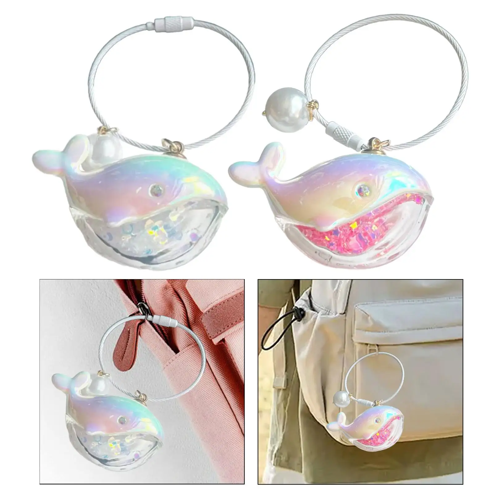 

Whale Keychain Creative Decorative Key Holder Bag Charm for Men Girls Women