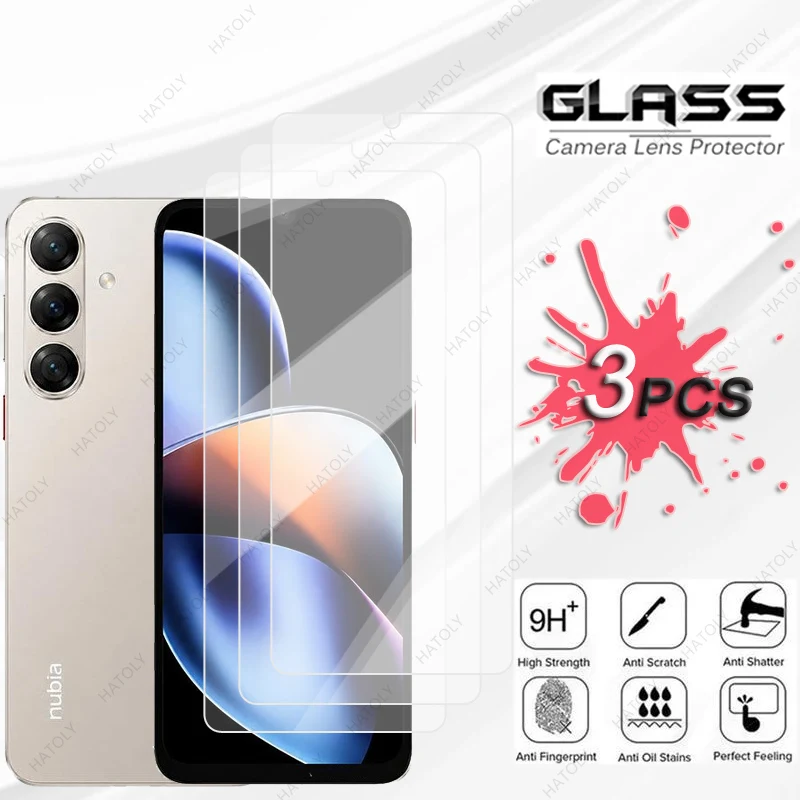 For ZTE nubia A77 4G Glass HD Clear Protective Film For ZTE nubia A77 4G Front Glass Screen Protector Camera Lens Protector