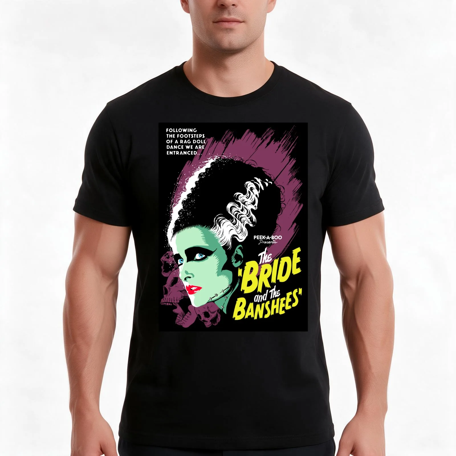 The bride T-Shirt, Summer Casual Cotton Tee, Oversized Streetwear Tops, Vintage Graphic Print, Loose Fit Short Sleeve
