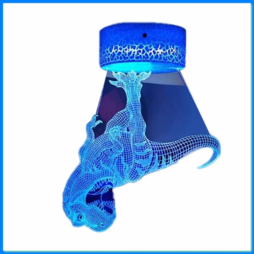 3D Dinosaur Night Light LED Dinosaur Light Domineering USB Desktop Night Light Colorful USB Gift Light-ABFB