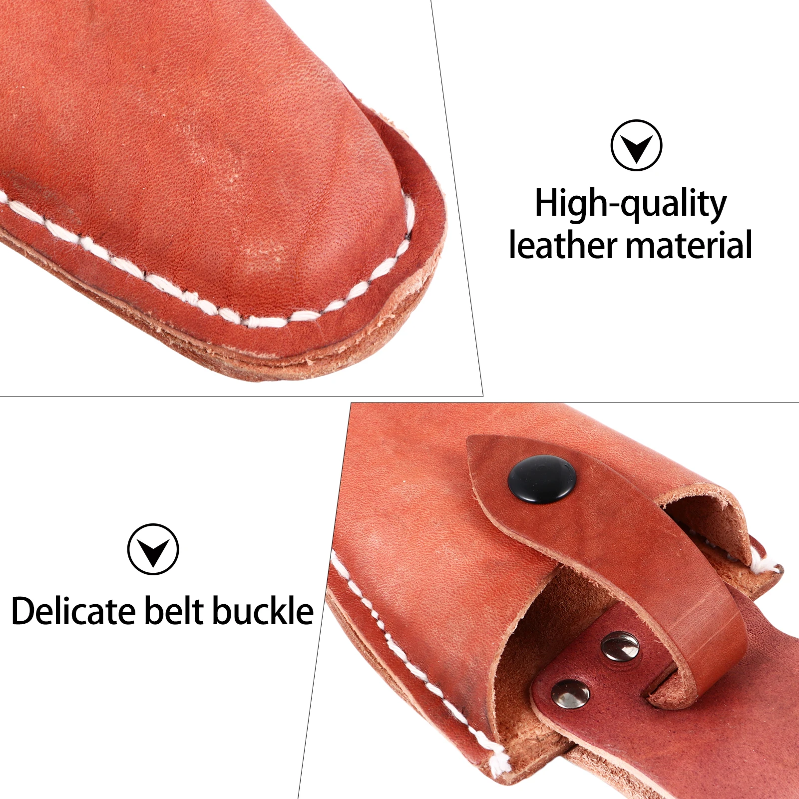 

Cowhide Pruner Cover Scissor Bag Gardening Holder Protective Case Belt Pouch Landscape Tool Storage Durable Craft Shear