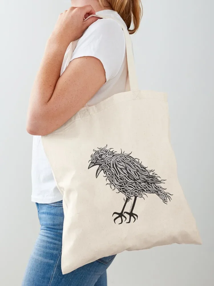

Crow Tote Bag shopper bag women shopping cart bags canvas tote Shopper bag