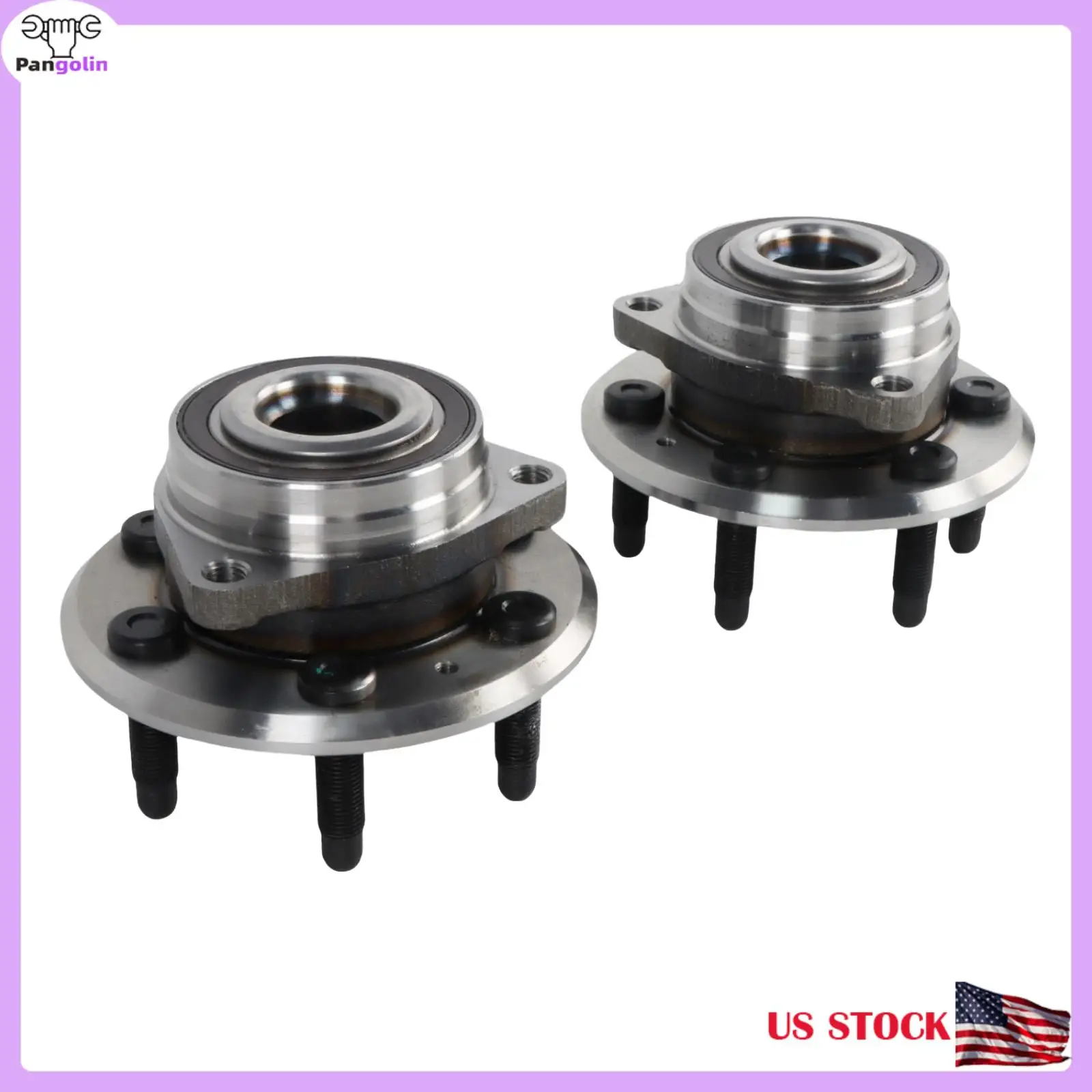 

Pangolin 2 шт. 513289 подшипник колеса и ступица в сборе для Cadillac SRX 2010-2016, Saab 9-4X 2011 HA590393 BR930778 13502789