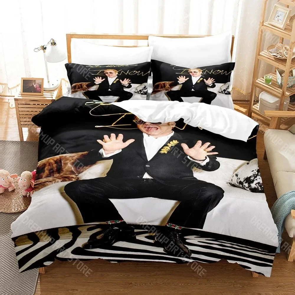 

3D Print Elton John Bedding Set Single Twin Full Queen King Size Bed Set Aldult Kid Bedroom Duvetcover Sets 3D Print Popular 20