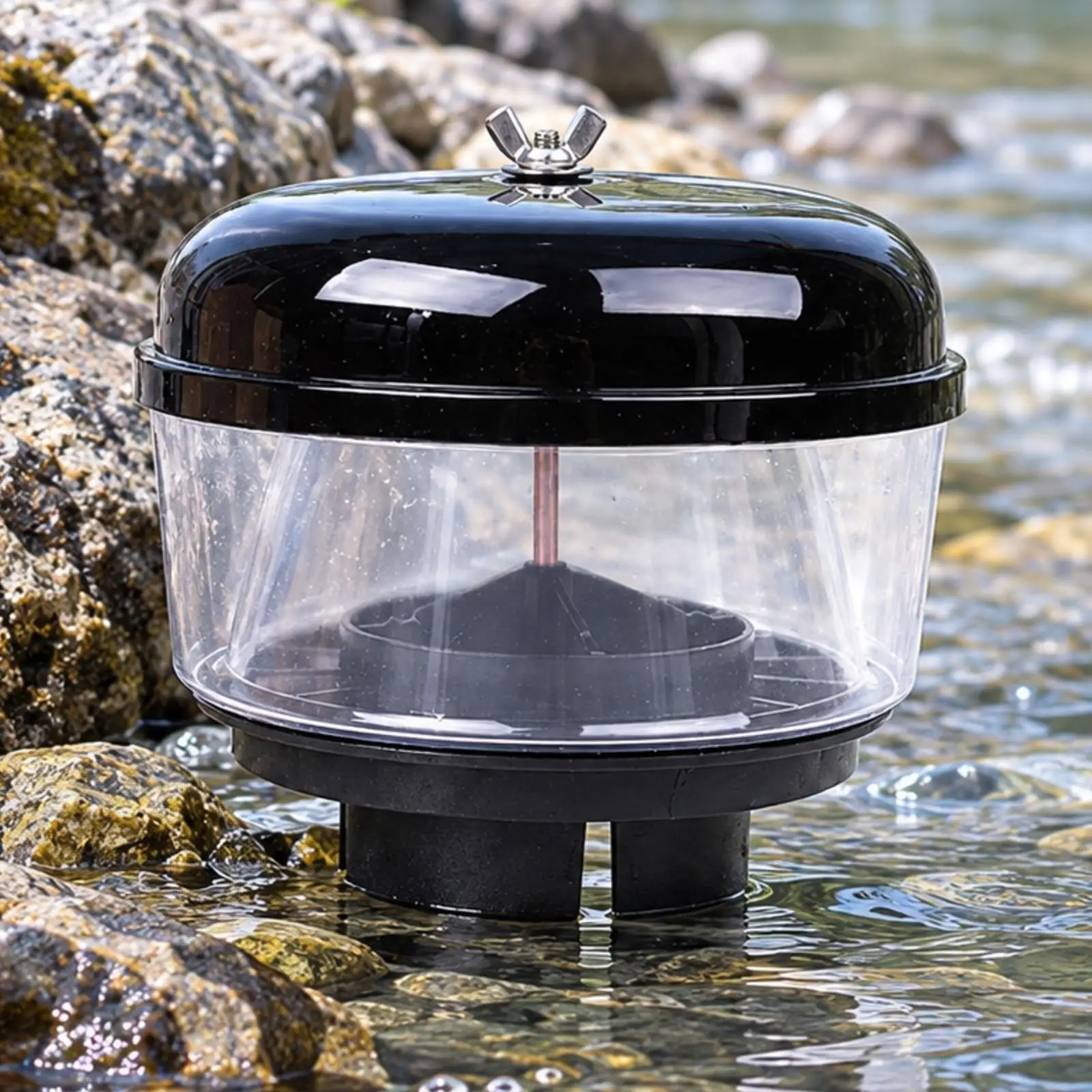 Rainwater Bucket Prefilter Intake Tube Offroad Style Sand Trap Transparent Chamber for Water Storage Tank