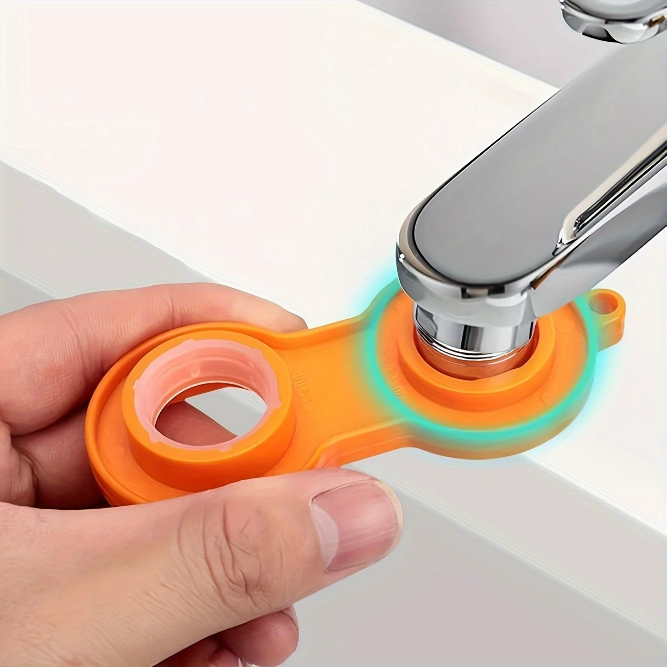 1pc Bubble Wrench - Versatile for Fast Assembly And Disassembly, Unique Filter Nozzle for Cleaning - Orange - Perfect