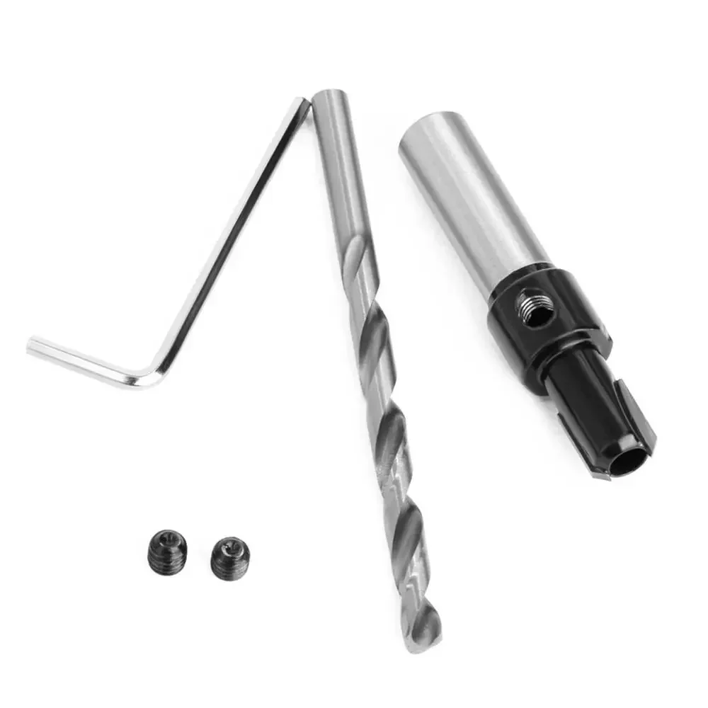 8/10mm Shank Router Bit Multifunctional Countersink Drill Bit Wood Milling Cutter Wood Metal Hole Cutter Durable Drilling Tools