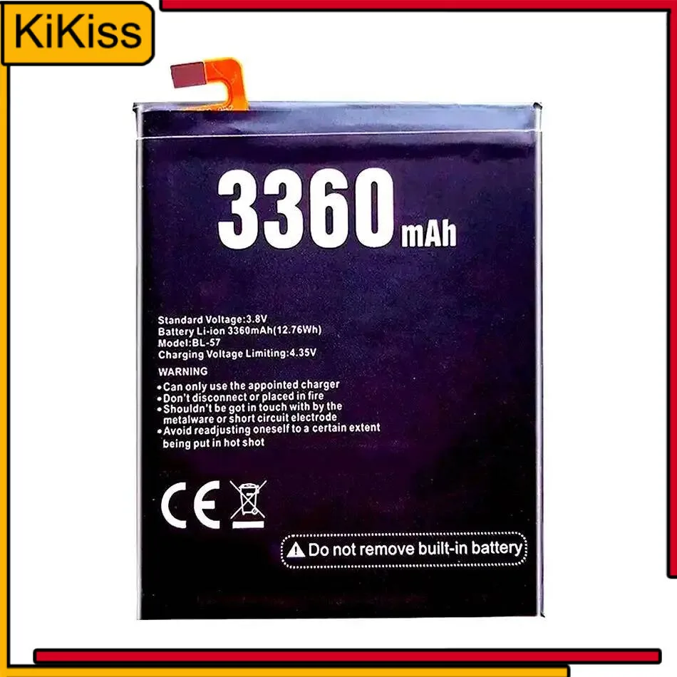 

Хорошая низкотемпературная батарея 3360 мАч BL-57 для мобильного телефона Doogee Shoot 2