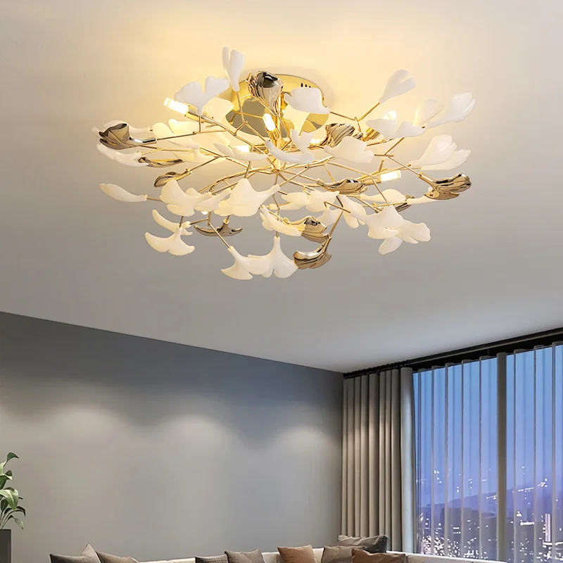 Creative Led Chandeliers For Living Bedrooms, Restaurants, Leaf Chandeliers, Modern Simple Homes, Interior Decoration, Lighting