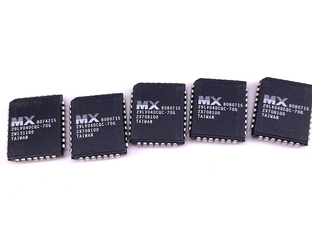 

(1pcs) MX29LV040CQC-70G PLCC-32 Macronix 4-Mbit Parallel Flash Memory Original