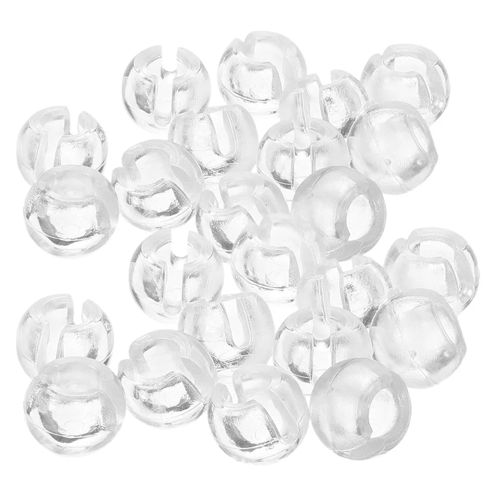 

40pcs Beaded Chain Stops Blinds Buckle Vertical Blind Chain Stop Replacement Curtain Accessories Clear Lightweight