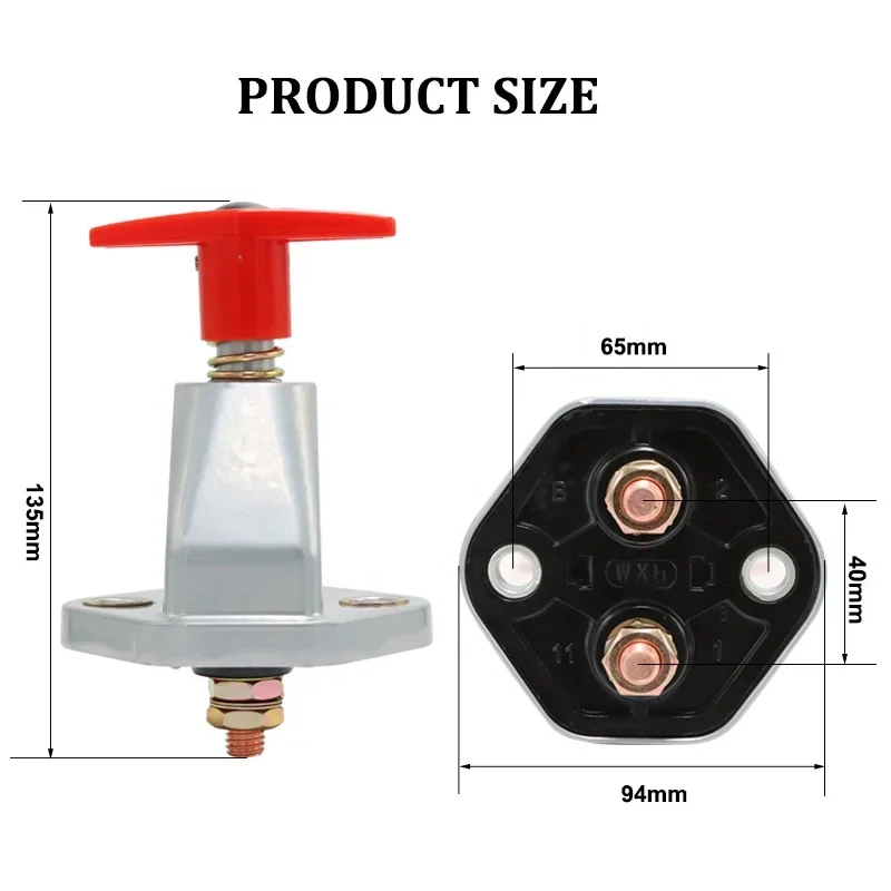 12V 200A Battery ON Off Switch Heavy Duty Automobile Power Off Switch Agricultural Vehicle Truck Master Switch
