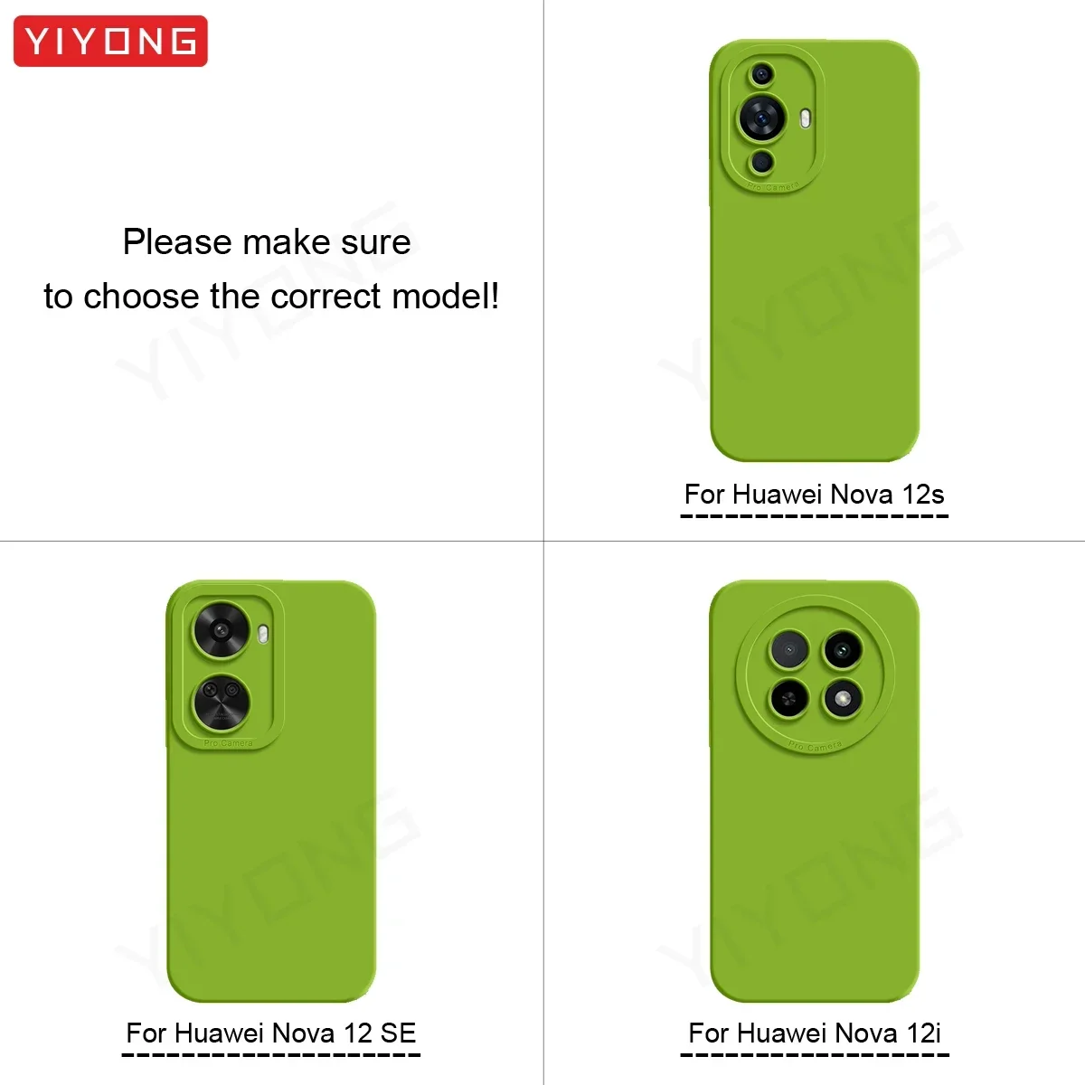 For Nova12s Case YIYONG Silky Soft Liquid Silicone Cover For Huawei Nova 12s 12SE 12i 11 11SE Nova11 SE Nova12SE Phone Cases