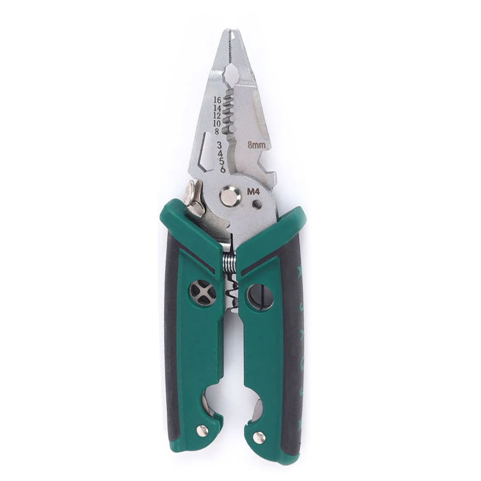 Descascador de fio de lâmina dupla multifuncional cortador de cabo antiderrapante alça liga de aço para eletricista diy uso industrial