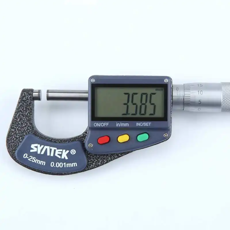

LCD Display Micrometro Inch Outside Micrometers Thickness Gauge Meter Tools 0-100mm Electronic Digital Micrometer 0.001 mm Big
