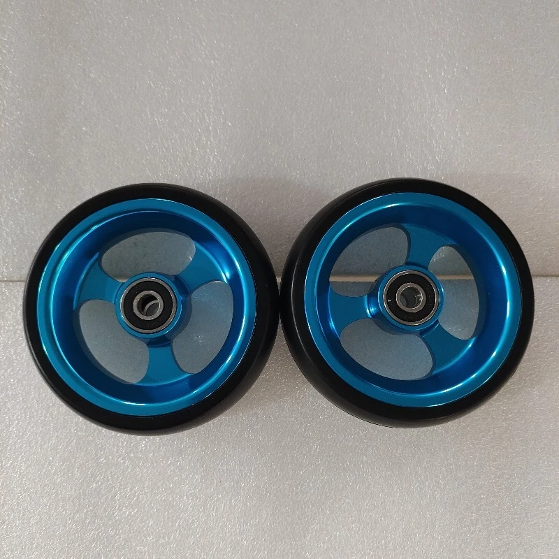 Aluminum Alloy 4 Inch Wheelchair Front Casters Replacement Small Wheels For Sports Wheelchair