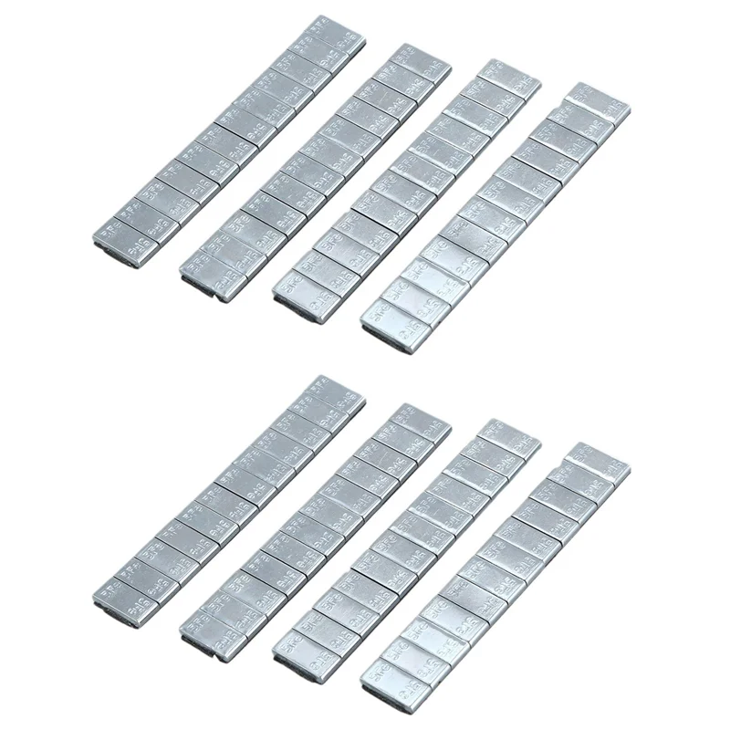

F9-8X Adhesive Car Truck Tire Tyre Wheel Balance Weights Strips 2.1Oz/60G Silver