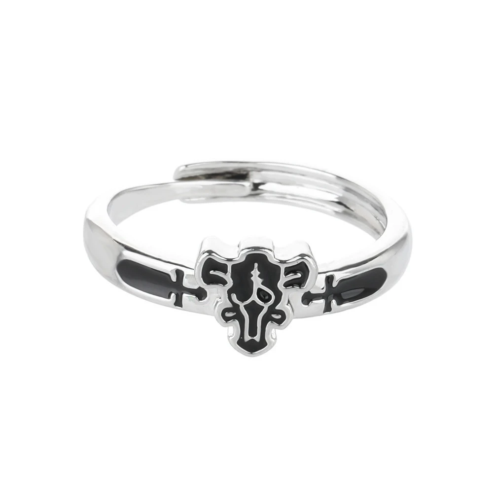 Anime Black Clover Asta Cosplay Metal Ring Jewelry