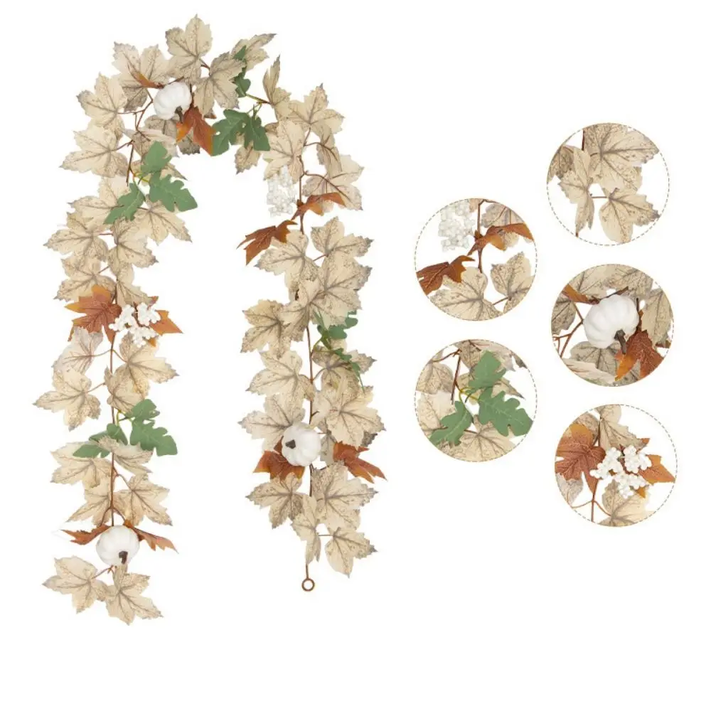

Artificial Flowers Artificial Maple Leaf Vine Realistic Imitation Plant Maples Leaf Garland Plastic Flexible Artificial Foliage