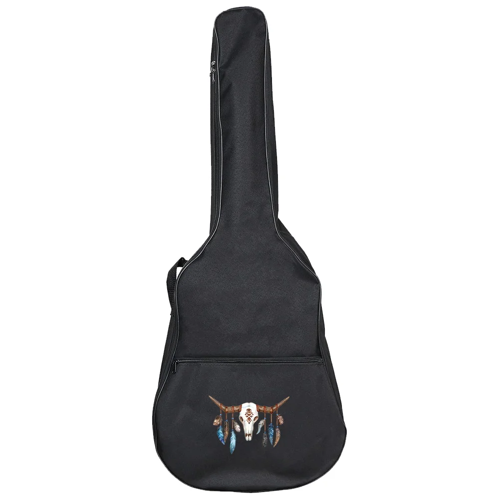 Guitar Bag Acoustic Guitar Gig Bag 31-41Inch Waterproof Resistent Adjustable Shoulder Strap Guitar Case Printing Color Series