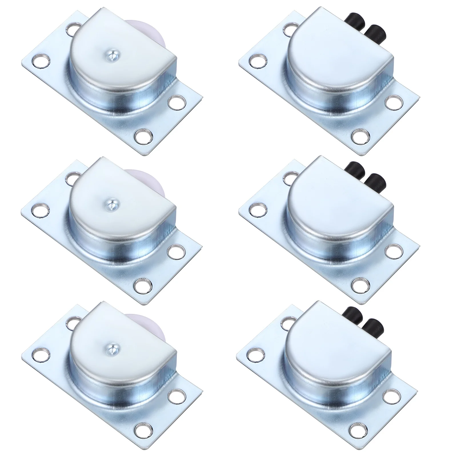 

6Pcs Stainless Steel Sliding Door Rollers Retractable Upper Wheel Sliding Cabinet Door Pulleys Smooth Quiet Operation Window