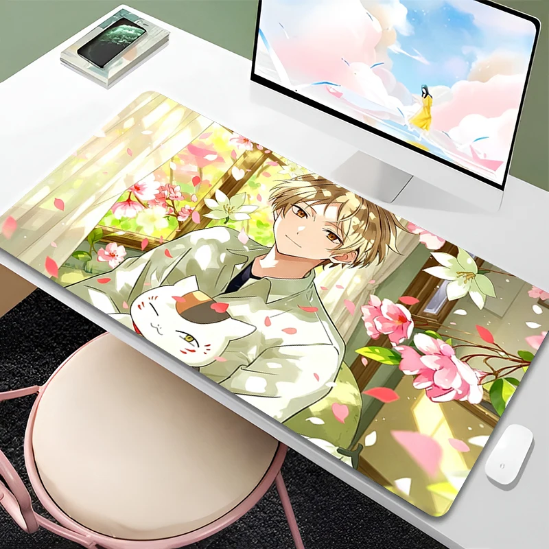 Mouse Pad Natsumes Book Of Friends Anime Desk Mat 90x40cm E-sports Gamer Mousepad kawaii Keyboard Pad