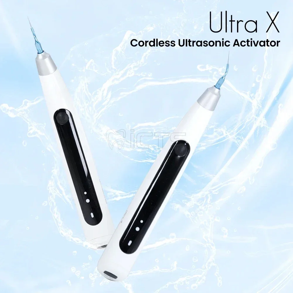 Cordless Ultrasonic Activator Dental Ultra X 45 kHz, with Dual Power LED Indicators Ergonomic, 4.5 Hrs Battery Direct Plug Play