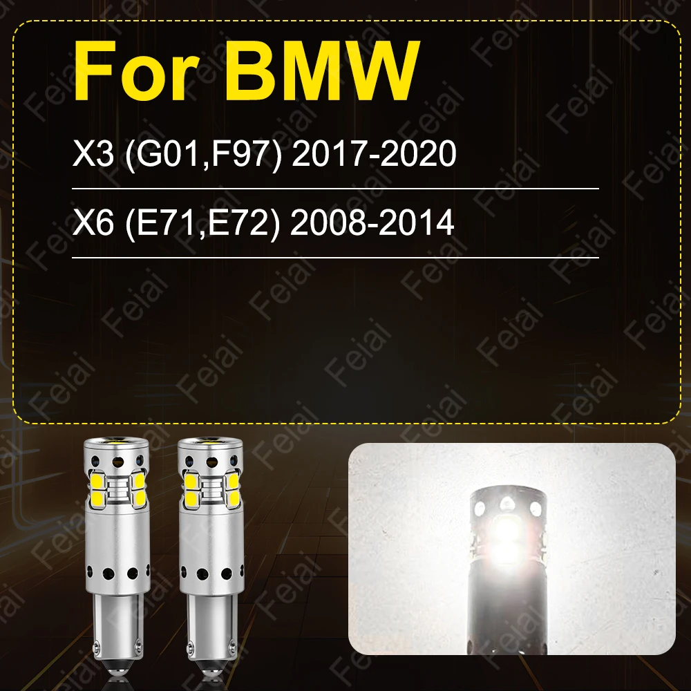 BAY9S H21W LED Reverse Light For BMW X6 E71 E72 X3 G01 F97 Tuning Accessories Car Reversing Lamp Backup Bulb 2008 2009 2010-2020