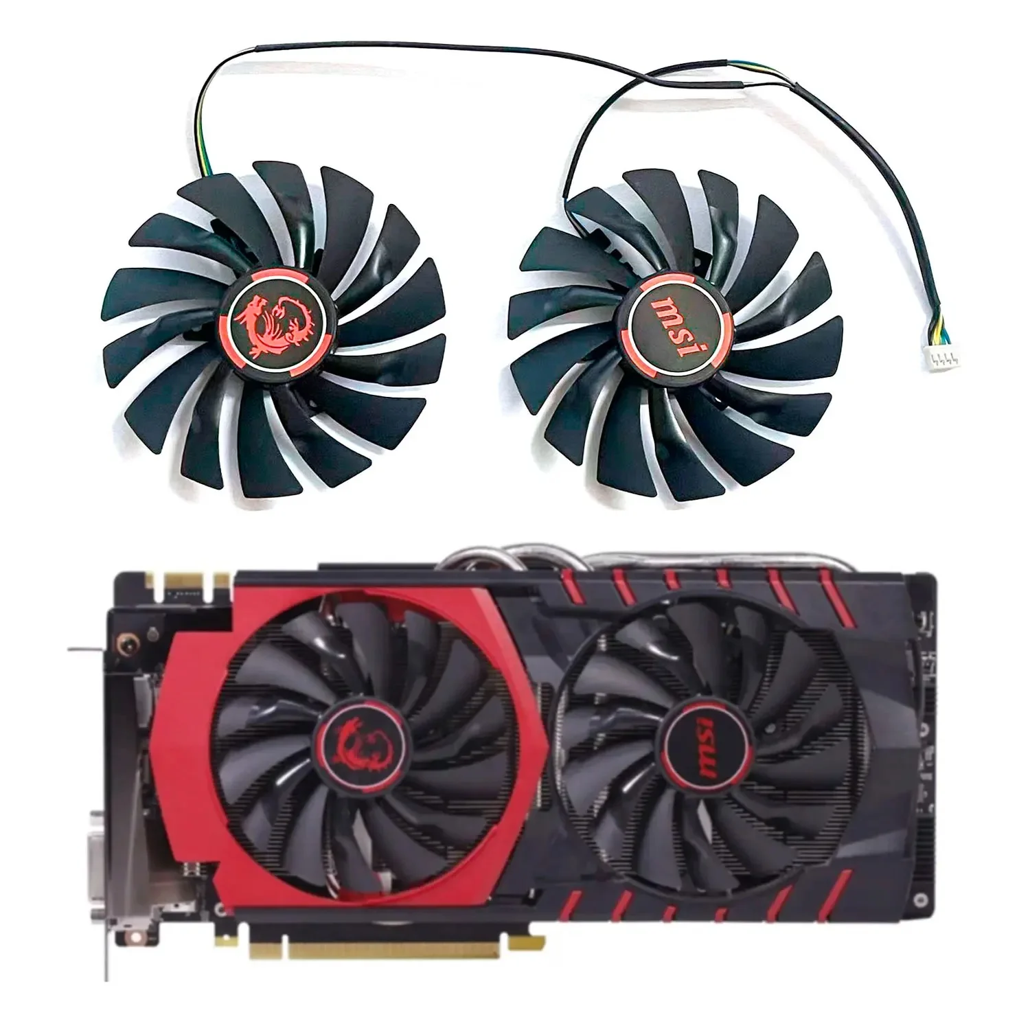 

Brand new 95MM PLD10010S12HH 4PIN R9 380 390 GPU fan for MSI Radeon R9 390 R9 380 R7 370 RX 470 gaming graphics card cooling