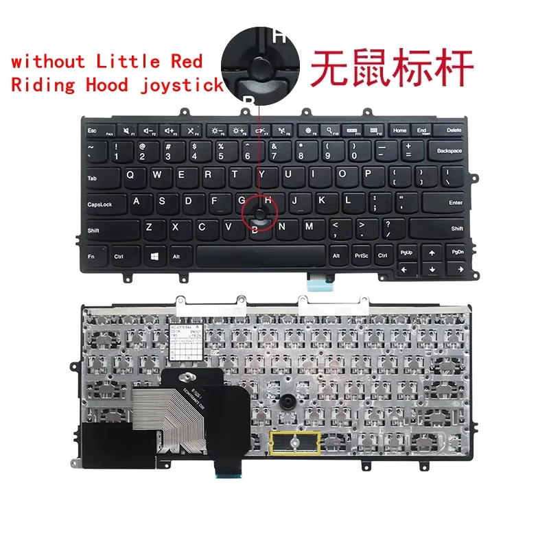 US Laptop Keyboard for Lenovo X230S X240 X240I X240T X250 X250S X260 X270 without Backlight No rocker