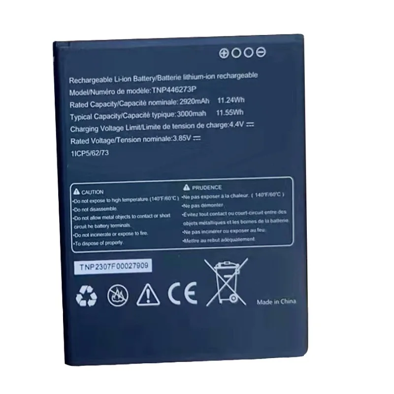 3.8V 2920mAh สำหรับแบตเตอรี่โทรศัพท์มือถือ AT&T Calypso 4 U380AA รุ่น TNP446273P