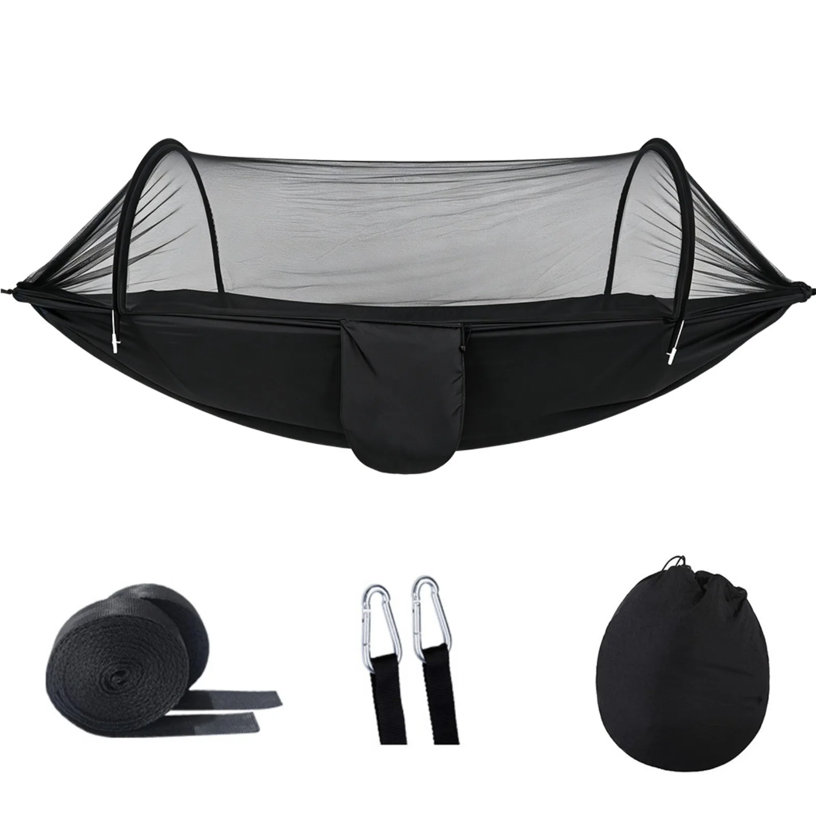 Camping Hammock Mosquito Net Outdoor Portable Lightweight 210T Nylon Hammock Anti Insect Breathable Travel Hiking Backpacking