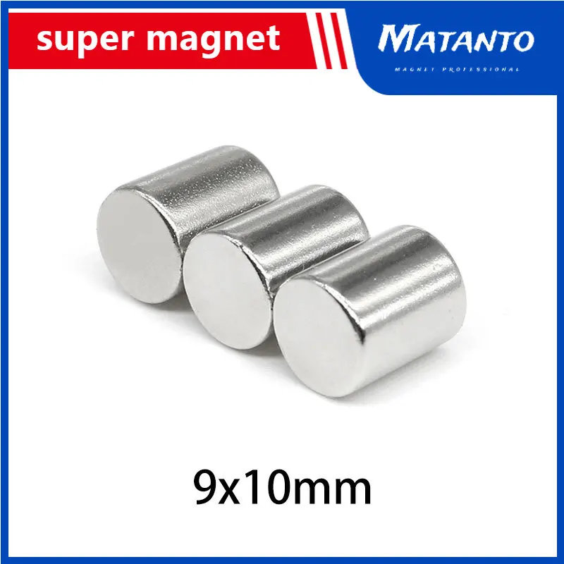 

5/10/20/30/50/100PCS 9*10 Thick Disc Powerful Strong Magnetic Magnets 9x10 Permanent Neodymium magnets N35 Round Magnets 9x10mm