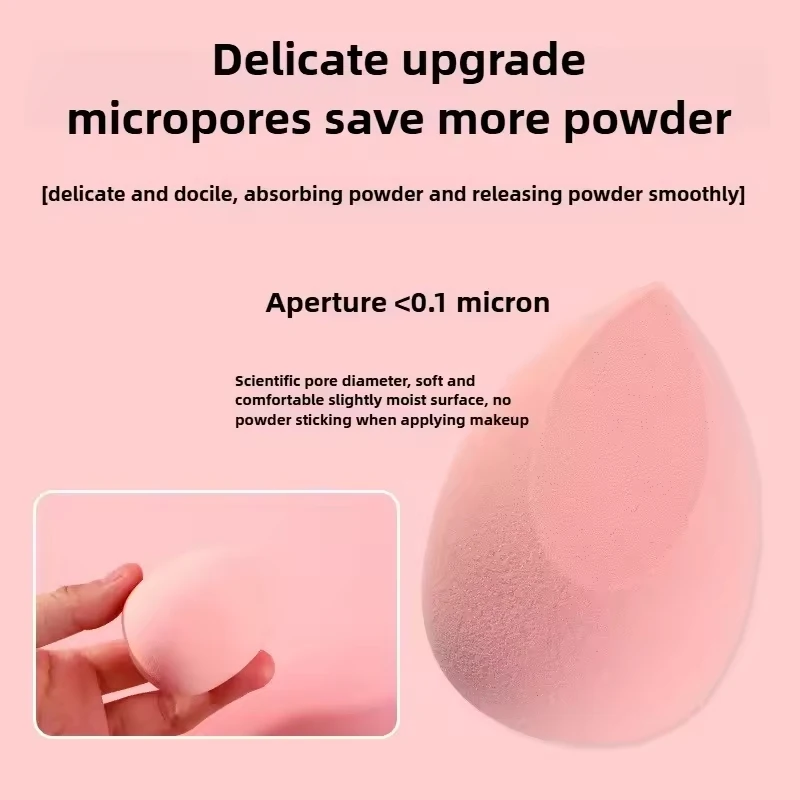 4 stuks meisje make-up spons poederdons droog nat gecombineerd beauty foundation gereedschap cosmetische bal poederdons schuine gesneden make-up spons