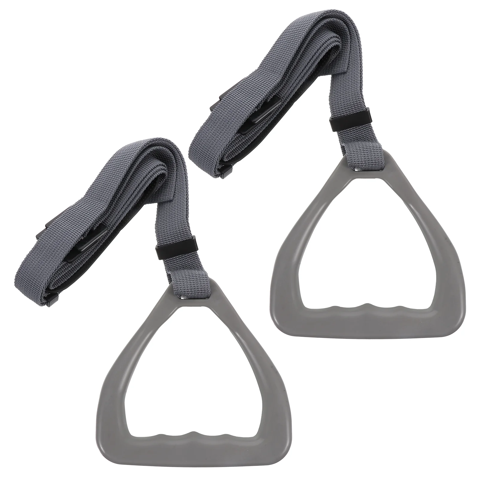 

2 Pcs Handle Ring Gymnastic Rings Fitness Equipment Household High-strength Abs Premium Grey