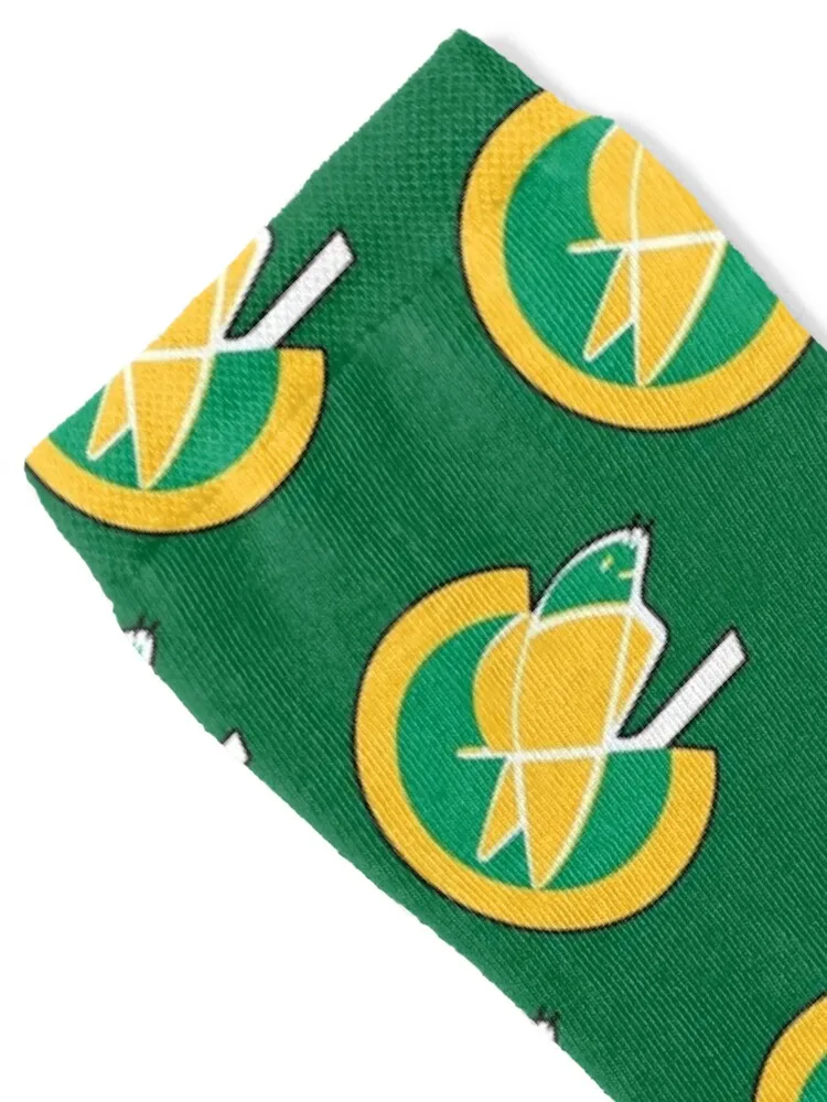 Cool Golden Seals Icon Socks