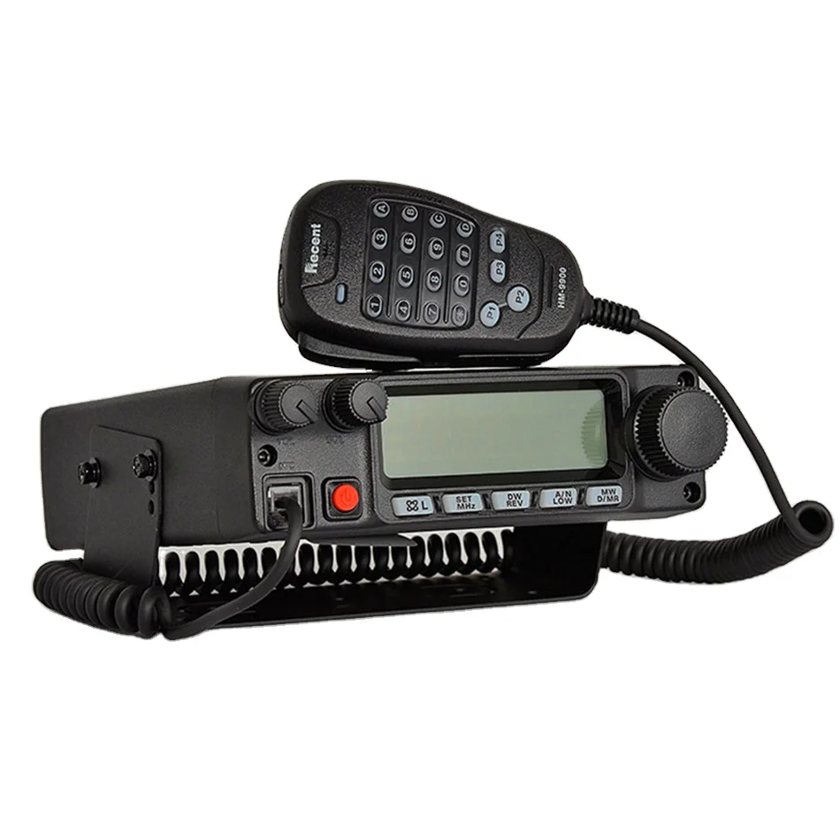 80W High Power VHF Mobile Radio Recent RS-958 Heavy Duty Ham Radio Analog Mobile Truck Car Vehicle Radio 50km Long Range