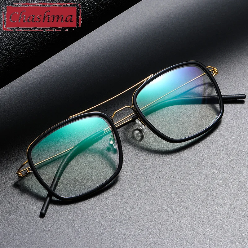 

Ultra Thin Light Eyeglasses Men Prescription Glasses Acetate Titanium Blue Ray Block Crystal Women Frame for Progressive Lenses