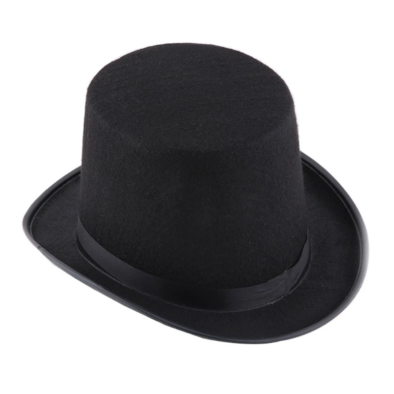 Vintage Top Hat Magician Costume Cosplay Halloween Props Party Supplies Gentleman Circus Ringmaste Role Play Men Women