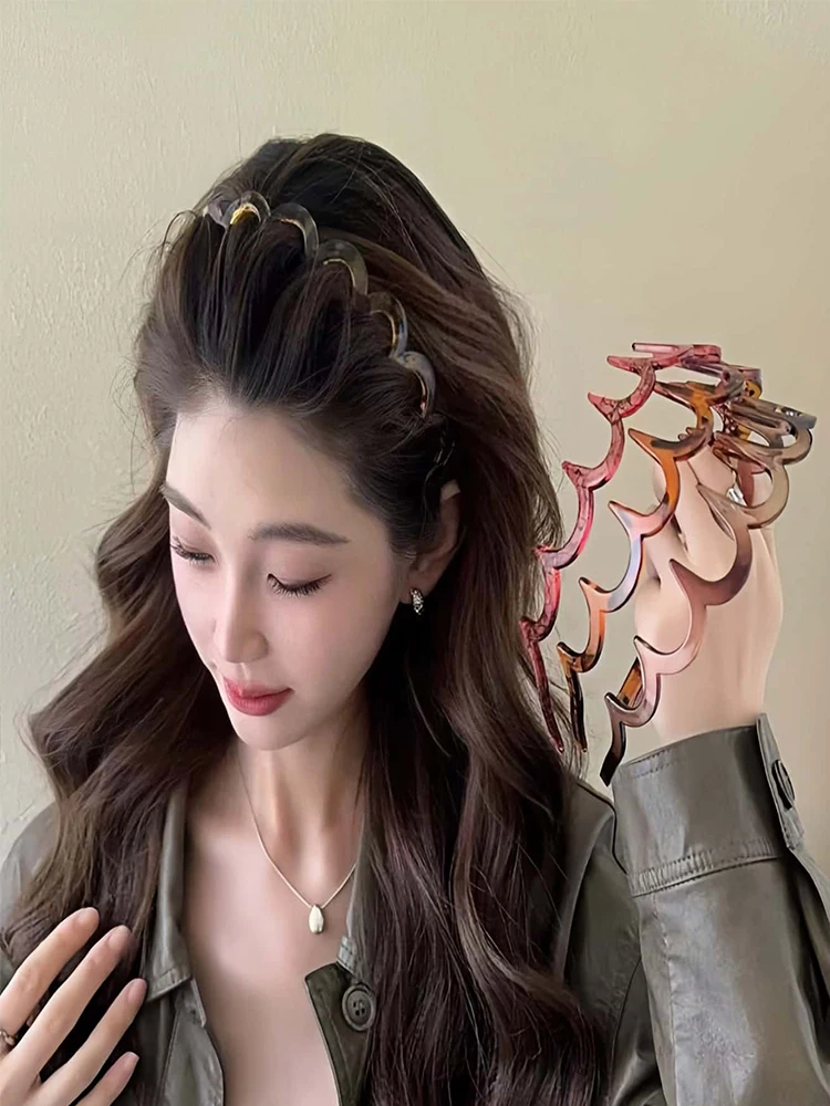 

1pcs Women's Simple Basic Headbands, Wavy, Makeup Headband, Elegant Style Headbands, Hair Accessories,Hairband,Hair Hoop ,Gifts