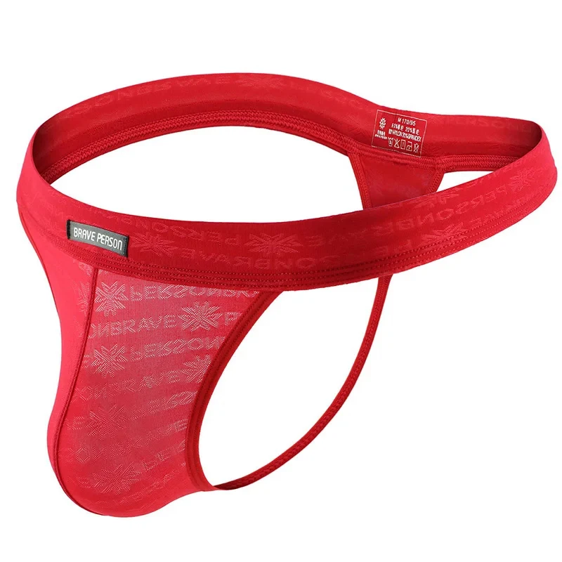 1pcs Men's Underwear Sexy Lace Transparent Personal Briefs Bikini G-string Thong Jocks Tanga Underwear Shorts T-back Thongs