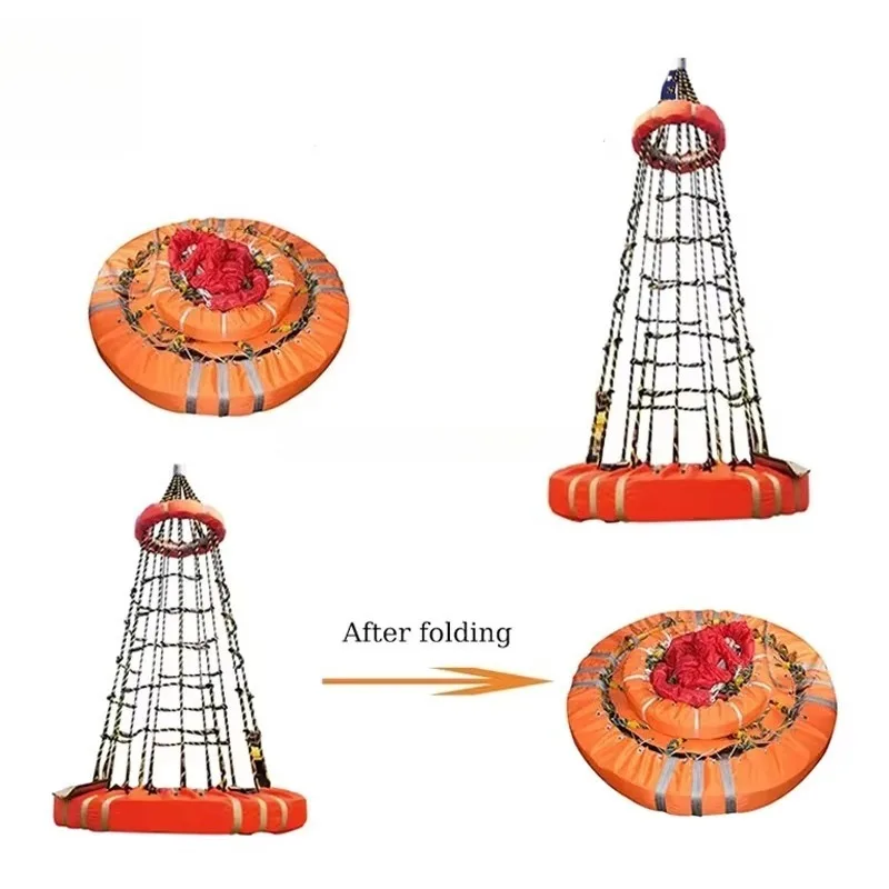 Marine Life Saving Equipment Transfer Basket 4-18 Persons Rescue Basket for Personnel Transfer Customized