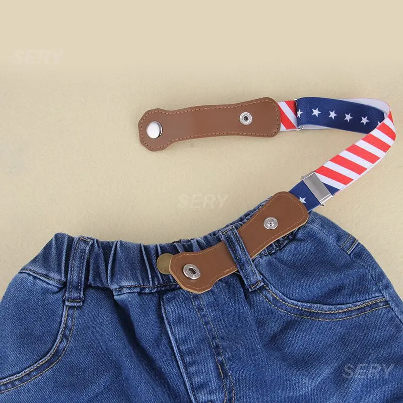 1/2/3PCS Stretch Belt Boys Invisible Jeans Belts Children's Belt Belt Waistband Buckle-free Fashion Jeans Decorative